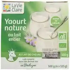 Yaourt de chèvre nature 4x125g - La Vie Claire